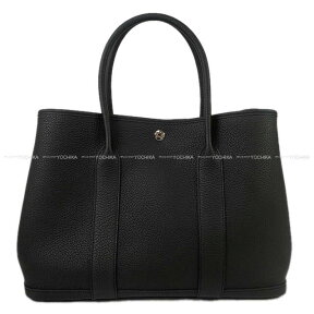 HERMES エルメス ガーデンパーティ 36 PM オールレザー 黒 (ブラック) ネゴンダ シルバー金具 トートバッグ W刻印 新品(HERMES Garden Party 36 PM All Leather Noir (Black) Veau Negonda Silver HW tote bag[BRAND NEW][Authentic])【あす楽対応】#よちか