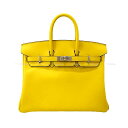 HERMES エルメス バーキン25 ジョーヌナプル (ジョーヌナポリ) スイフト シルバー金具 ハンドバッグ D刻印 新品(HERMES Birkin25 Jaune de Naples Veau Swift Silver HW Handbag BRAND NEW Authentic )【あす楽対応】 よちか