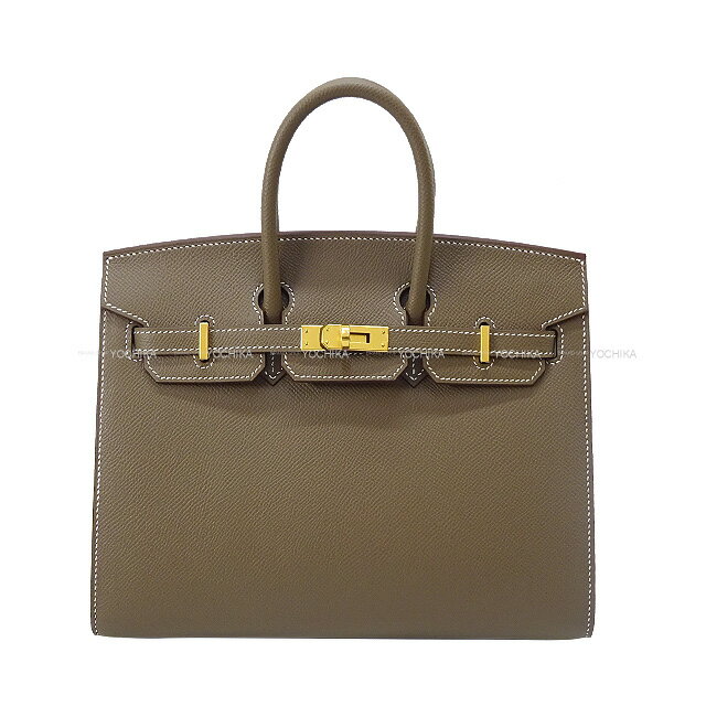 HERMES᥹С25ꥨ˥ȡ(ȥ)ץ󥴡ɶϥɥХåW(HERMESBirkin25SellierEtoupeVeauEpsomGoldHWHandbag[BRANDNEW][Authentic])ڤб#