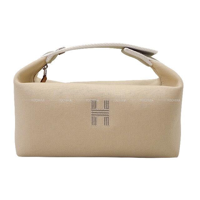 HERMES エルメス ブリッドアブラック PM ナチュラル トワルアッシュ シルバー金具 ポーチ 新品(HERMES Bride a Brac PM Natural Toile H Silver HW Pouch[BRAND NEW][Authentic])【あす楽対応】#よちか