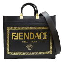 FENDI フェンディ× ヴェルサーチ コラボ フェンダーチェ サンシャイン ミディアム カーフ 8BH386 トートバッグ 新品同様【中古】([Pre-loved] Fendi×Versace Collaboration Fender Che Sunshine Medium Calf 8BH386 tote bag[LIKE NEW][Authentic])【あす楽対応】#yochika