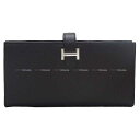 HERMES エルメス ベアンスフレ 黒 (ブラック) ヴォーマダム シルバー金具 長財布 B刻印 新品(HERMES Bearn Soufflet Noir (Black) Veau madame Silver HW long wallet)#よちか