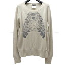 CHANEL シャネル 長袖ニット プリント 白 (ホワイト)/ネイビー カシミヤ100% P44144 セーター 新品同様( CHANEL Long sleeves knit Print Blanc (White)/Navy Cashmere100% P44144 Sweater)#よちか