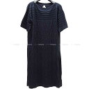 GX jbgs[X hX VF[k_N 40 lCr[ VN/Rbg/|A~h/GX^ `jbN Vi(HERMES Knit one piece dress Chaine D'ancre 40 Navy Silk/Cotton/Polyamide/Elastane Tunic[BRAND NEW][Authentic])yyΉz#悿