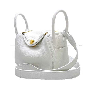 HERMES ᥹ ǥ ߥ 20 ˥塼ۥ磻 ȥ ɶ Хå B (HERMES Lindy mini 20 New White Taurillon Leather Gold HW Shoulder bag[BRAND NEW][Authentic])ڤб#