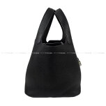 HERMES᥹ԥå22MM(֥å)ȥ󥯥ޥ󥹥СϥɥХåB(HERMESPicotinLock22MMNoir(Black)TaurillonClemenceSilverHWHandbag[BRANDNEW][Authentic])ڤб#