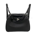 HERMES᥹ǥ26(֥å)ȥ󥯥ޥ󥹥С񥷥ХåB(HERMESLindy26Noir(Black)TaurillonClemenceSilverHWShoulderbag[BRANDNEW][Authentic])ڤб#