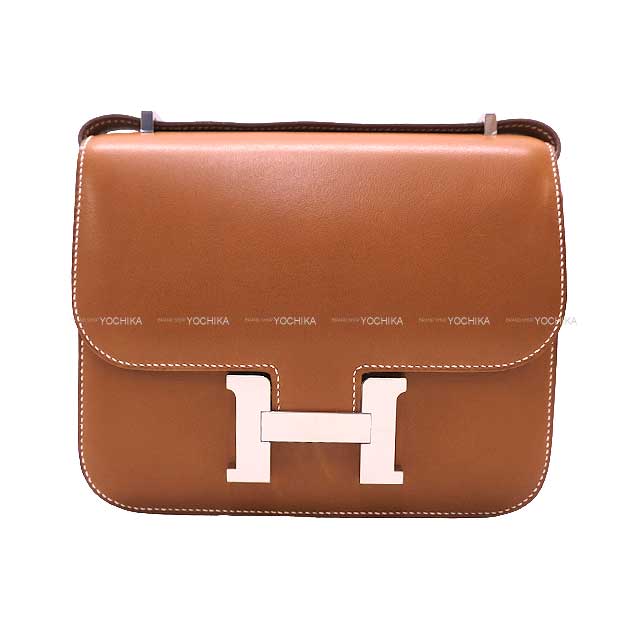 HERMES᥹󥹥3ߥ18եХ˥С񥷥ХåY̤(HERMESConstance318FauveVeauBareniaSilverHWShoulderbag[EXCELLENT][Authentic])ڤб#