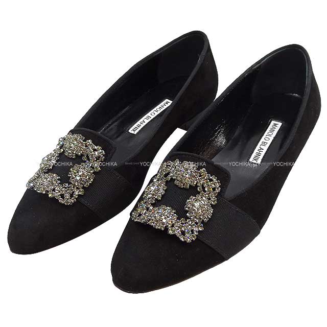 MANOLO BLAHNIK マノロブラニク フラットシューズ ジュエルバックル MARRIA #36 新品未使用(MANOLO BLAHNIK Flat shoes Jewel Buckle MARRIA #36[EXCELLENT][Authentic]) #よちか