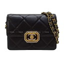 2023年クルーズ CHANEL シャネル ラインストーン ココマーク オクタゴン マトラッセ チェーン フラップ 黒 (ブラック) ラムスキン アンティークゴールド金具 AS3720 ショルダーバッグ 新品未使用(2023 Cruise CHANEL Rhinestone Coco Octagon Matlasse Chain Flap bag)