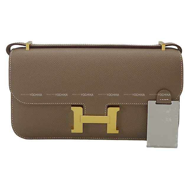 HERMES エルメス コンスタンス エラン ミロワール エトープ (エトゥープ) エプソン ゴールド金具 ショルダーバッグ K刻印 新品(HERMES Constance Elan Miroir Etoupe Veau Epsom Gold HW Shoulder bag[BRAND NEW][Authentic])のサムネイル
