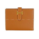HERMES エルメス ベアンコンパクト ゴールド ヴォーマダム ゴールド金具 二つ折り財布 W刻印 新品(HERMES Bearn Compact Gold ...