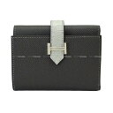 HERMES エルメス ベアンコンビネ タッチ グラファイト/グリネヴェ エプソン/クロコダイル アリゲーターマット シルバー金具 三つ折り財布 W刻印 新品(HERMES Bearn Combine Touch Graphite/Gris Neve Veau Epsom/Crocodile Alligator Mat Silver HW Tri-fold wallet)(4)