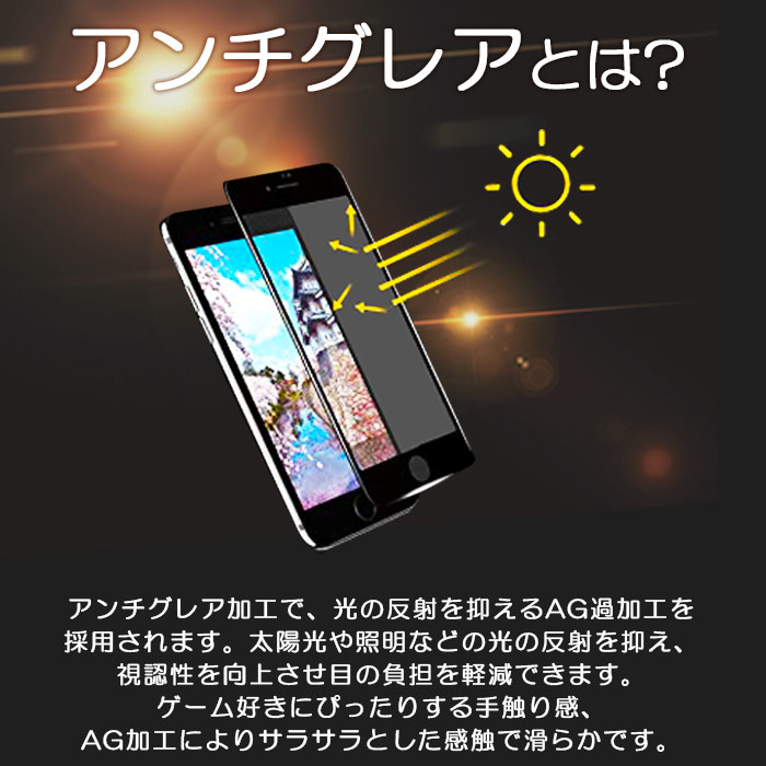 4週間保証【YOCOM】iphone12登場!ゲーム用最適 非光沢強化ガラスフィルム アンチグレア12 mini/12/12pro/12pro max/ iphone11/iphone11Pro/iphoneX/Xs/XR/XsMax/iphone 7/8/7Plus/8Plus