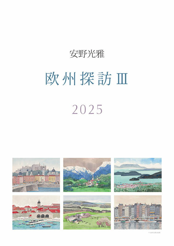 安野光雅 2025年 壁掛けカレンダー CL-488 25CL-0488