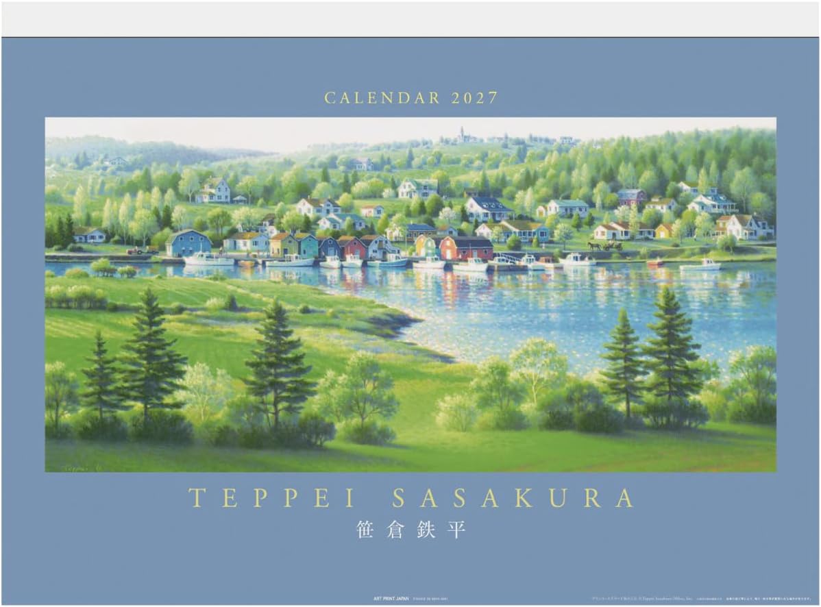 2027年 カレンダー 【新品】■タイトル／笹倉鉄平 ■品番／27CL-509 ■JAN／4995027203373 ■サイズ・仕様／38×52cm・7枚 / ヒラ ◆カレンダーご購入時の注意事項 ●掲載画像はイメージです。昨年の仕様や製作途中のものを含む場合があり、実物とは異なる場合がございます。 　また、セット商品の画像につきましては、サイズ比が実物と異なる場合がございます。 　詳しいサイズは商品ページに記載しておりますので、そちらをご参照ください。 ●商品の発売日や仕様などは、予告なく変更となる場合がございます。 　個別でのご案内は行っておりませんので、最新情報は商品ページにてご確認ください。 　なお、生産中止となった場合には、当店より別途ご連絡を差し上げます。 ●カレンダーは季節商品のため、メーカー在庫がなくなり次第、販売終了となります。 　ご検討中のお客様はお早めのご注文をおすすめいたします。 ◆発送について ●配送業者のご指定は承っておりません。 　商品の数量・サイズ・重量・お届け先を考慮のうえ、当店にて配送方法を選定させていただきます。 ●お届け日時のご指定は承っておりません。 ●カレンダーは他の商品（CD・DVD・雑貨など）との同梱発送を承っておりません（一部対象商品を除く）。 ●複数の商品をご注文いただいた場合、すべての商品が揃い次第、まとめて発送いたします（最も遅い発売日に合わせての発送となります）。 　発売済み商品の先行発送をご希望の場合は、恐れ入りますが予約商品とは別々にご注文ください。 　※当店では自動での分割発送は行っておりません。あらかじめご了承ください。 ●受注状況や受注内容により、同じ日にご注文いただいた場合でも、発送日が異なる場合がございます。 ●発売日以降のお届けを予定しておりますが、受注状況や天候などの影響により、お届けまでお時間をいただく場合がございます。