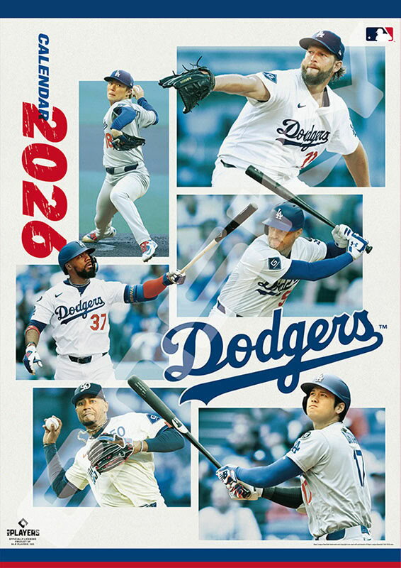 ロサンゼルス・ドジャース 2026年 壁掛けカレンダー CL-555 CL26-555