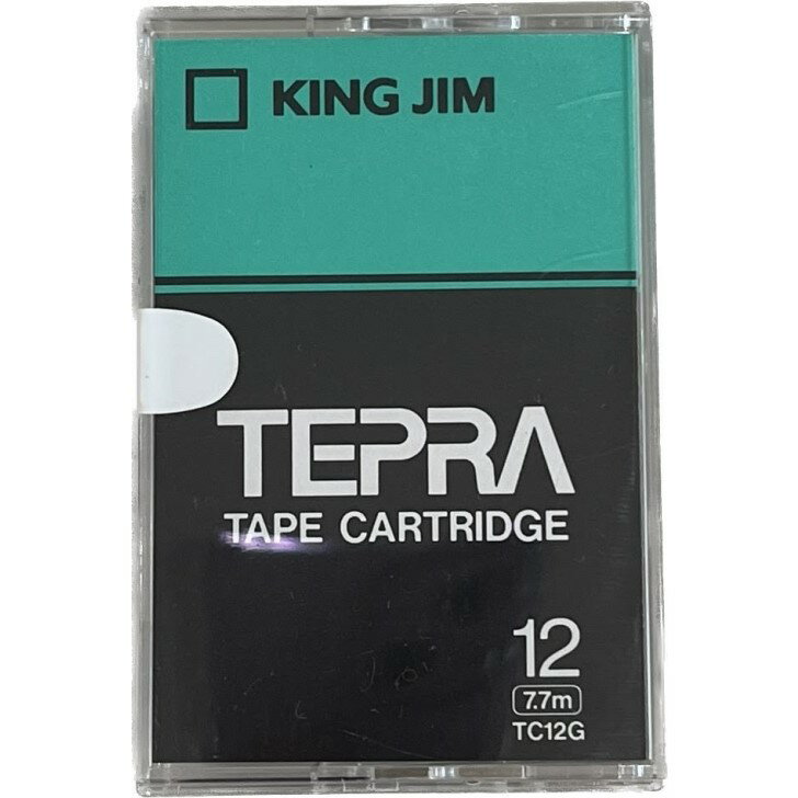 【11/15 0:00~23:59 ポイント5倍】キングジム テープカートリッジ テプラTR 12mm TC12G 緑 1個