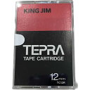 キングジム テープカートリッジ テプラTR 12mm TC12R 赤