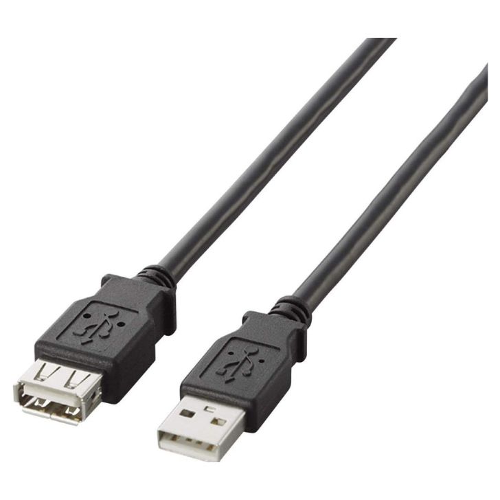 【11/20 00:00~11/27 01:59 ポイント5倍】●エレコム(ELECOM) USB延長ケーブル USB2.0 A-Aメスタイプ 2m ブラック U2C-E20BK