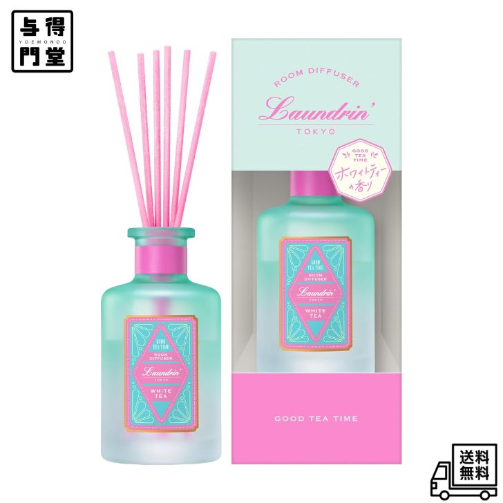 Rakuten - 【6/20 00:00~6/26 01:59 ポイント5倍】Laundrin'(ランドリン) Laundrin ルームディフューザー ホワイトティーの香り 100ml