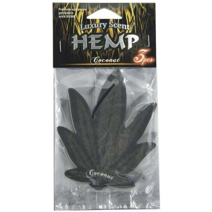 樂天商城 - 【4/24 20:00~4/27 09:59 ポイント5倍】●HEMP ルームフレグランス エアフレッシュナー 吊り下げ型 3枚セット ココナッツ OA-BKH-1-5