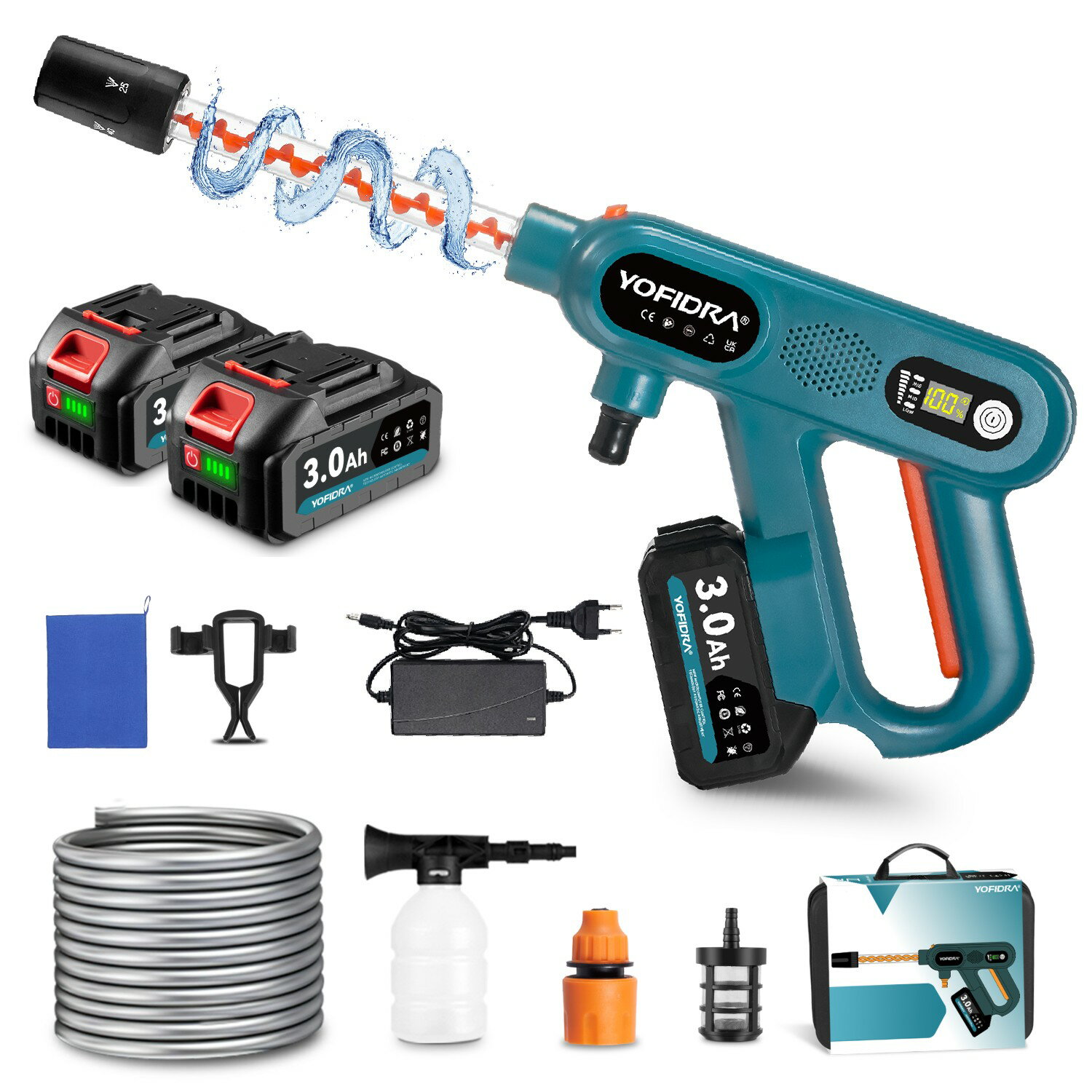 YOFIDRA �ⰵ������ �����ɥ쥹 ���ż� ������ �ݡ����֥� ���� �֥饷�쥹�⡼���� 3�ʳ��尵Ĵ�� ʮ�Ϳ���4.1L/min 5in1¿��ǽ ʮ�͵�Υ...