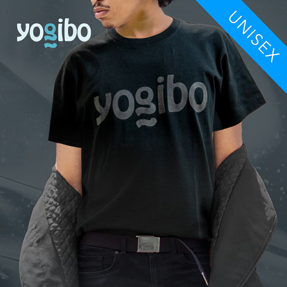 Yogibo Clear Logo T-Shirt ヨギボー Tシャツ クリア ロゴ ブラック ユニセックス