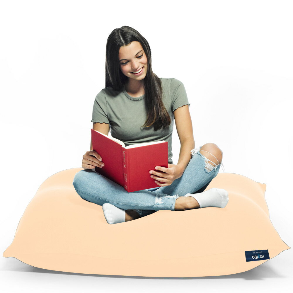 yogibo ベージュ フリース ビーズクッション yogibo ベージュ フリース