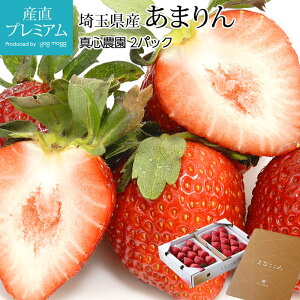 【エントリ—でポイント10倍】 いちご あまりん 2パック 埼玉県産 産地直送 イチゴ 苺 アマリン まなこころ マナココロ ストロベリー お取り寄せ フルーツ 果物 ギフト 贈答 プレゼント 内祝い 産直プレミアム