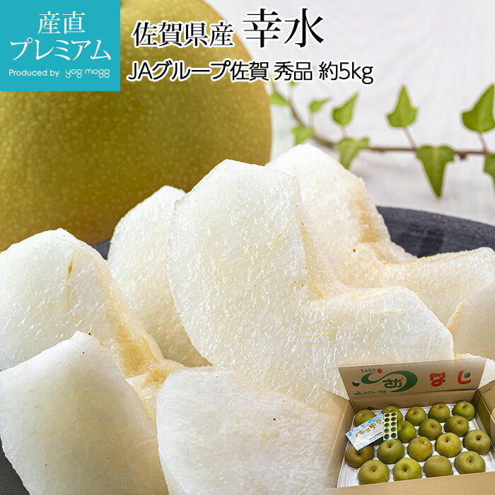 梨 幸水 秀品 約5kg 12〜18玉 佐賀県産 なし ナシ お取り寄せ フルーツ 果物 ギフト 贈答 プレゼント 内祝い 出産祝い お中元 産直プレミアムのサムネイル