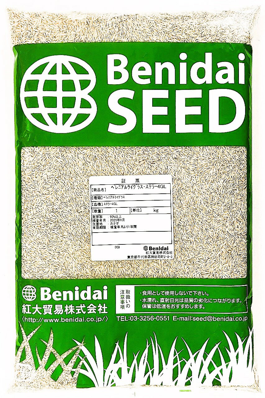 ペレニアルライグラス種子 品種名：ステラー4GL 1kg～20kg 紅大貿易