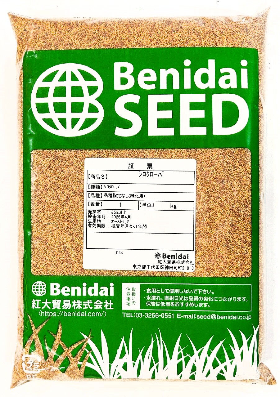 ホワイトクローバー種子 1kg～25kg 緑化用