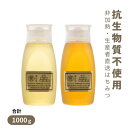 【2025年新蜜】国産 はちみつ 非加熱 無添加「選べるはちみつ 500g×2 計1kg ボトル」抗生物質不使用 静岡県 生産者直送 生はちみつ はちみつ 百花...
