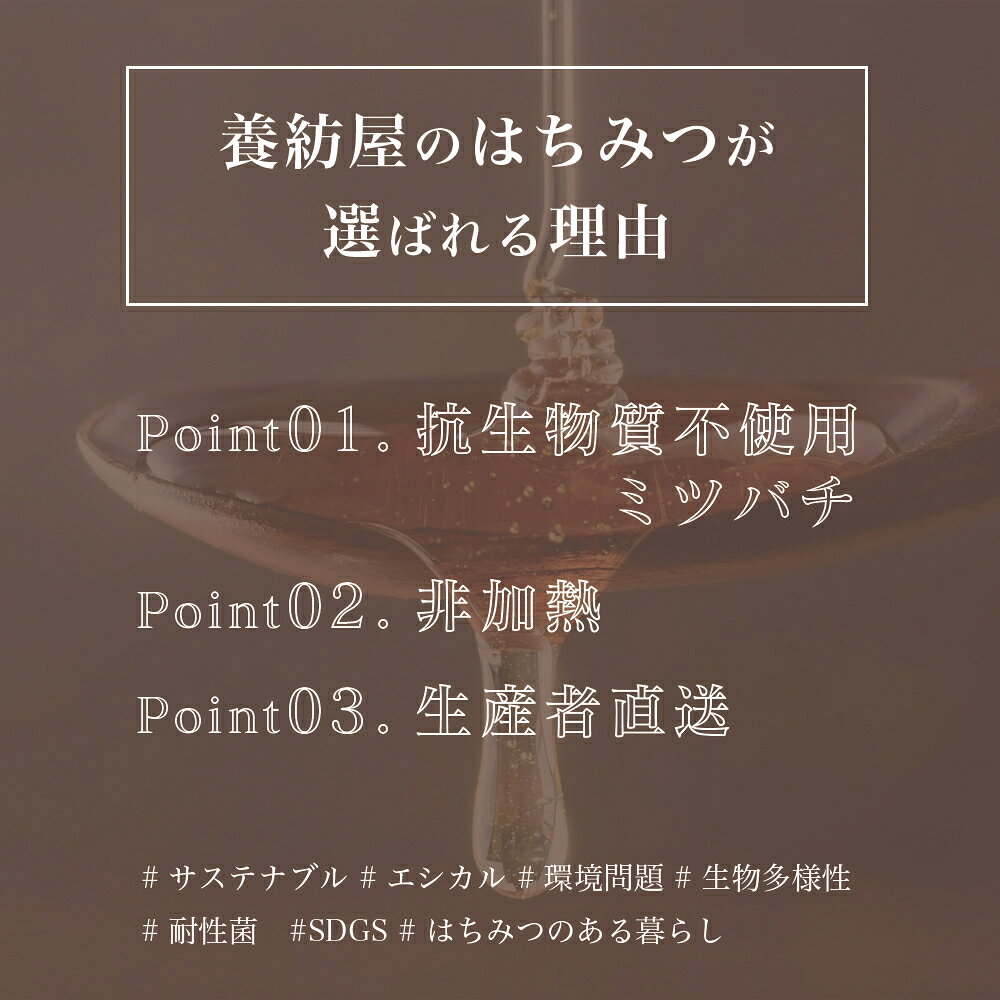 国産 非加熱 はちみつ 抗生物質不使用 無添加 「さくら蜂蜜 200g 500g プッシュボトル」蜂蜜 ハチミツ 生産者直送 静岡県産 おいしい蜂蜜 高級 おしゃれ 桜 希少 母の日 敬老の日 誕生日 プレゼント yohoya-10000101 はちみつ養紡屋 楽天市場店 サンプル画像3