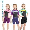 楽天洋一店★p5+p4倍&最大2000円クーポン★入学祝い 新作 ウェットスーツ キッズ 子供 女の子 ダイビング用 厚さ 2.5mm 色 耐久性 保温性 おしゃれ UVカット 日焼け防止 長袖 水着 ビーチ 海水浴 サーフィン 水泳 シュノーケリング ラッシュガード お中元 プレゼント アウトドア最適