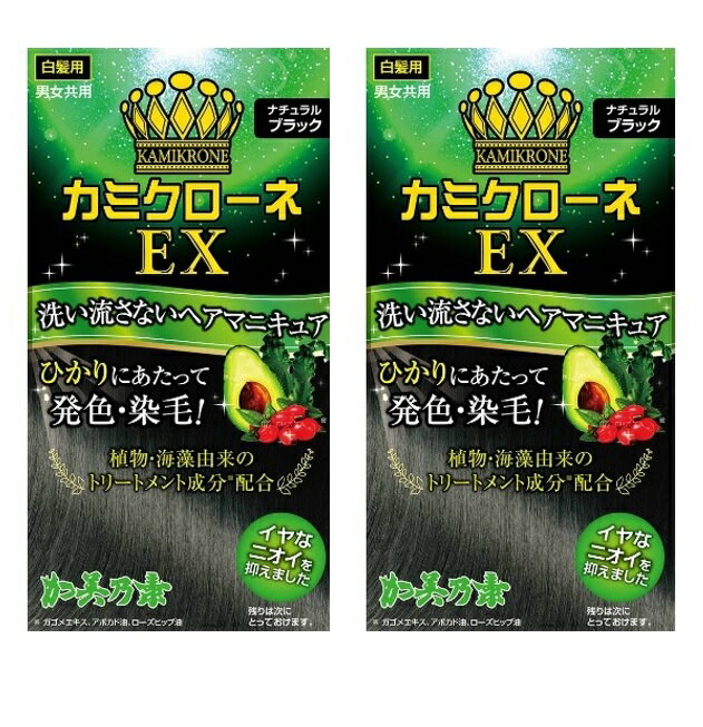 【×2箱セット送料込】加美乃素 カミクローネEX ナチュラルブラック 80ml