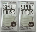 【40枚入×2箱セット送料込】医食同源ドットコム SPUN MASK スパンマスク 不織布カラーマスク グレージュ 個別包装 3層不織布99%フィルター 光沢 ...
