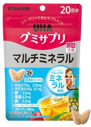 【メール便送料込】UHA味覚糖 UHA グミサプリ マルチミネラル 20日分 1袋　 カラダで作られない不足しがちな10種類のミネラルを補給 (4902750712140)