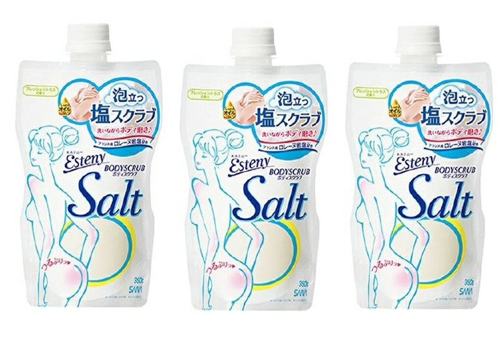 常盤薬品 サナ エステニー ボディスクラブ Salt 350g (ふわふわ泡立つ塩スクラブ)(4964596429774)