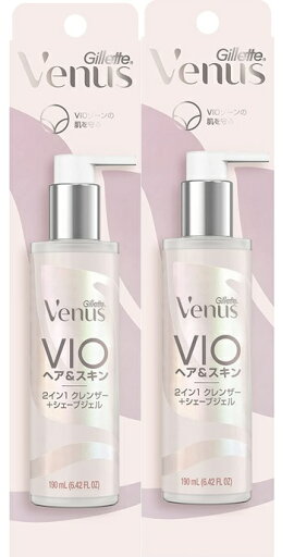 【×2本セット送料込】P&G ジレット ヴィーナス 2イン1 クレンザー+シェーブジェル 190ml 史上最高に肌にやさしい VIOケア! シェービングジェル (4987176122469 ) 【×2本セット送料込】P&G ジレット ヴィーナス 2イン1 クレンザー+シェーブジェル 190ml 史上最高に肌にやさしい VIOケア! シェービングジェル (4987176122469 )