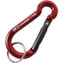 【配送おまかせ送料込】藤原産業 SK11 アルミカラビナ C 軽量・ズレにくい SAC-660C レッド 1個