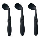 【×3本セットメール便送料込】スケーター カーブネックスプーン ブラック 右手用 (4973307383861)