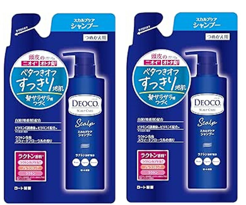 【×2袋セット送料込】ロート製薬 デオコ スカルプケア シャンプー つめかえ用 370mL