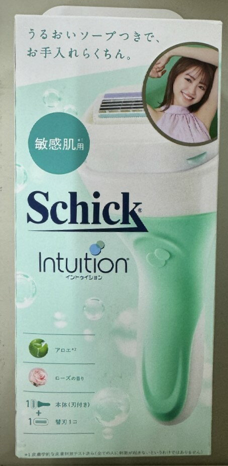 Schick イントゥイション 敏感肌用 ホルダーに装着済み刃+替刃1コ 女性用カミソリ 1