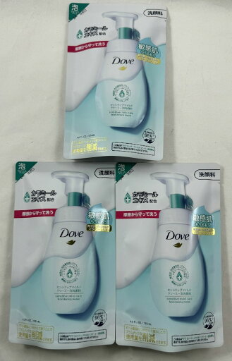 【3袋セットメール便送料込】ユニリーバ ダヴ センシティブマイルド クリーミー泡洗顔料 つめかえ用 125ml 洗顔フォーム 【3袋セットメール便送料込】ユニリーバ ダヴ センシティブマイルド クリーミー泡洗顔料 つめかえ用 125ml 洗顔フォーム