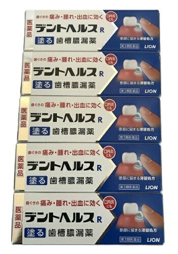 【×5本セットメール便送料込】【第3類医薬品】ライオン デントヘルスR 40g 塗る歯槽膿漏薬(49033011363..