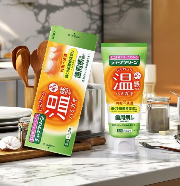 花王 ディープクリーン 薬用 温感 ハミガキ 85g 歯磨き粉(4901301452252)のサムネイル