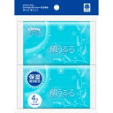 【送料無料1000円 ポッキリ】クリネックス ティシュー ローション 肌うるる ポケット 4コパック×3個セット