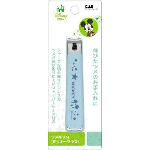 【送料無料・まとめ買い×8個セット】貝印 KK1483 ツメキリ M ミッキーマウス 1本入